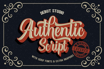 Authentic Layered Fonts