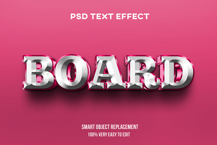 3d glossy bold text effect