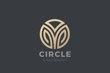 Logo Circle abstract Luxury Fashion Corporate