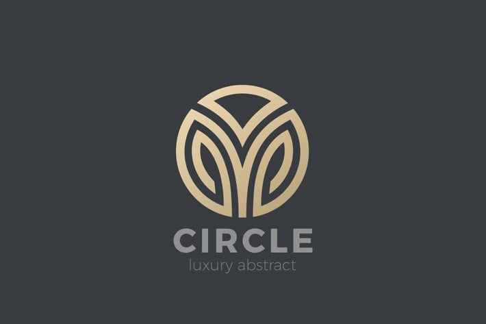 Logo Circle abstract Luxury Fashion Corporate