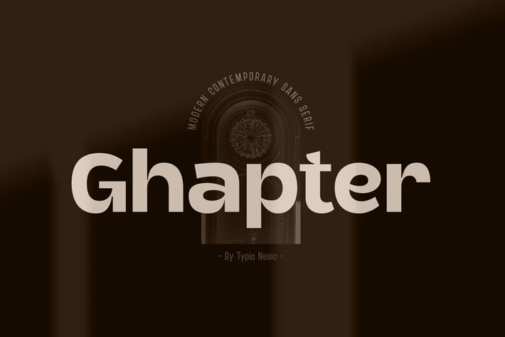 Ghapter - Modern Contemporary Sans Serif