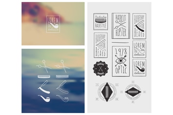 Trendy Retro Vintage Insignias Bundle | Retro hand