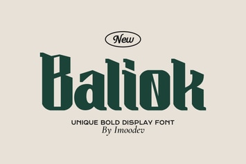 Baliok - Bold Serif Font