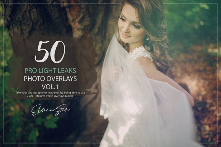 50 Pro Light Leaks Photo Overlays - Vol. 1