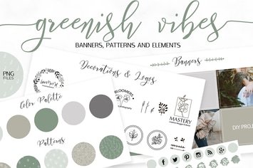 Green Web Design and Branding Kit
