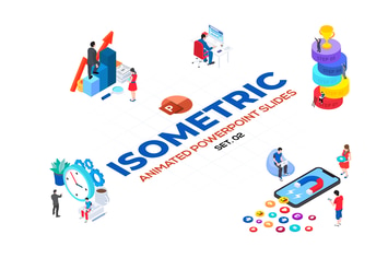 Isometric Animated PowerPoint Templates. Set 02