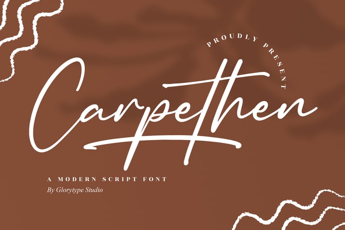 Carpethen Modern Script Font