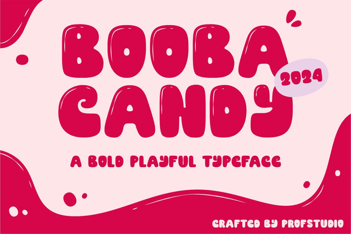Booba Candy - A Bold Playful Typeface