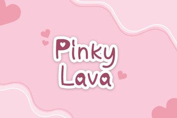 Pinky Lava - Handwritten Font