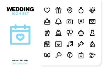 Wedding Icon Set