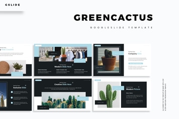 Green Cactus - Google Slides Template