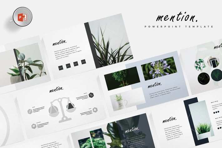 Mention - Powerpoint Template