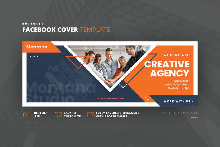 Business Facebook Cover Template