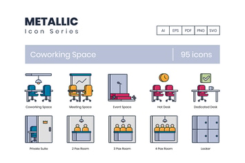 Coworking Space Icons