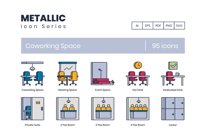 Coworking Space Icons