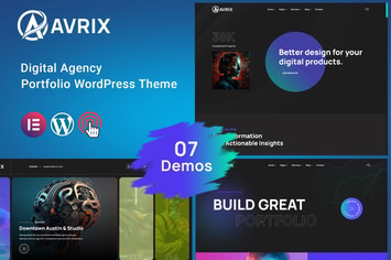 Avrix - Digital Agency Portfolio WordPress 
