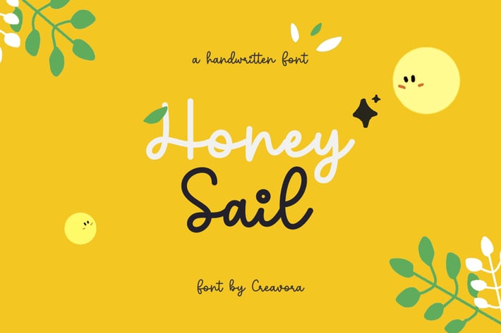 Honeysail -  Monoline Cute Script Font