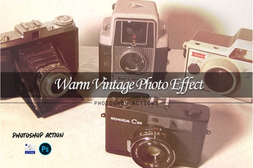 Warm vintage | PSD action