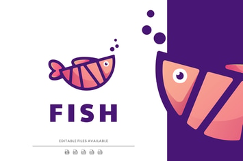 Fish Gradient Logo