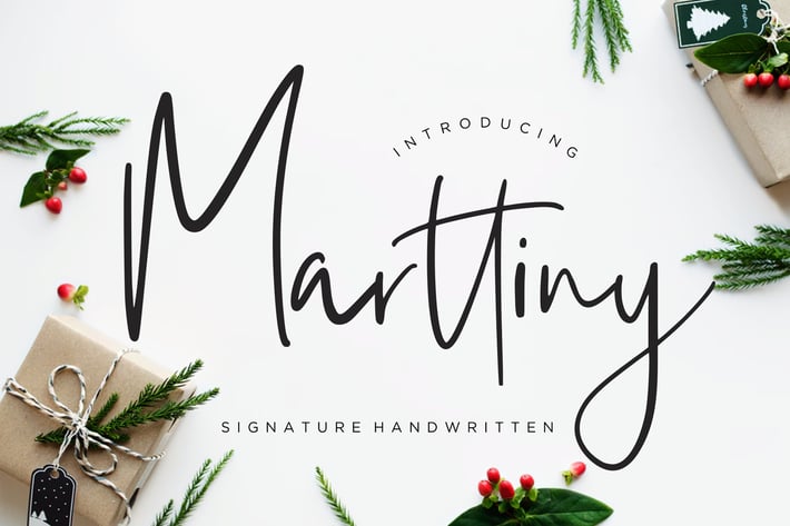 Marttiny Signature Business Font