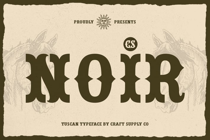  Noir – Tuscan Font