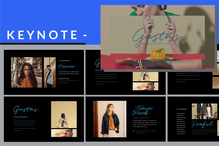 Gustas Dark - Keynote Template