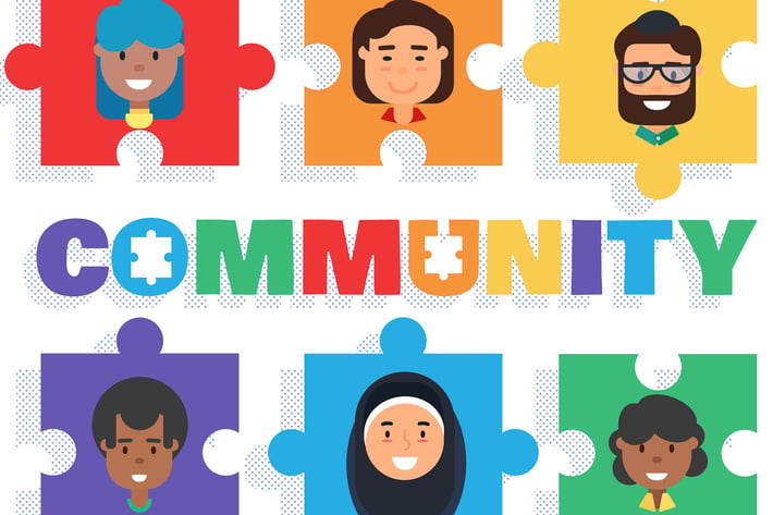 World Community Concept Illustration