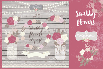 Shabby Chic dusty rose design