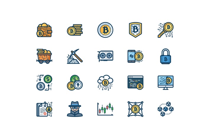 20 Bitcoin icons