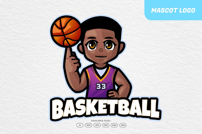 Basketball Kid Logo