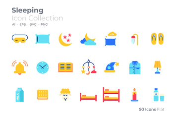 Sleeping Color Icon