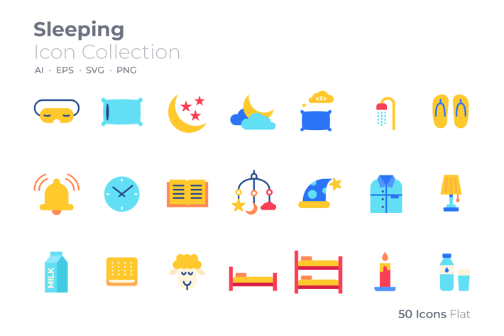 Sleeping Color Icon