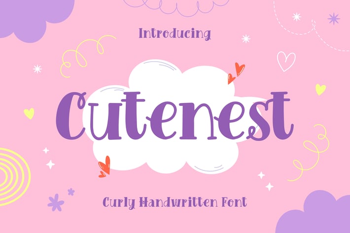 Cutenest – Curly Handwritten Font