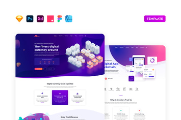 Cryptocurrency Website Template