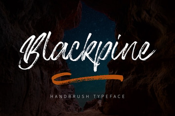Blackpine - Handbrush Font