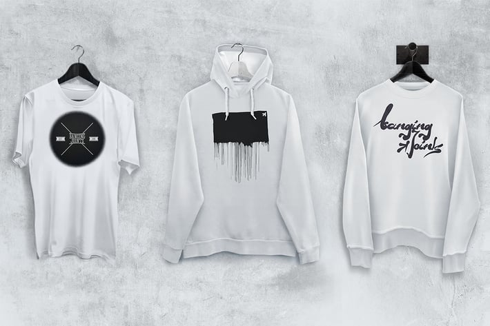 T-Shirt Sweatshirt Hoodie Mockup Set