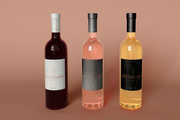 Wine Bottles Mockup