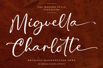 Miguella Charlotte - Signature Font