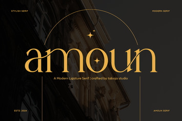 Amoun - Modern Ligature Serif