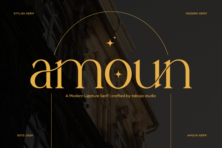 Amoun - Modern Ligature Serif