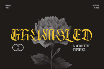 Grumbled Blackletter Font