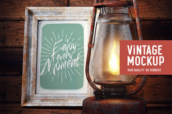 Old Lamp Mockup