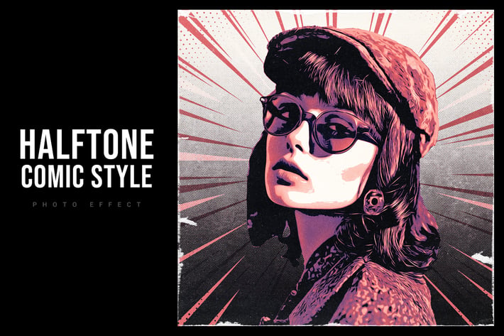 Halftone Comic-Style Photo Effect