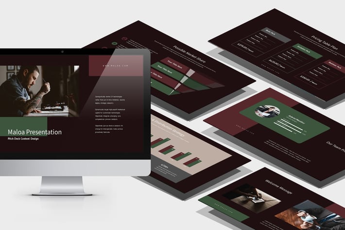 Maloa : Business Pitch Deck Powerpoint