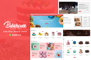 Bakehouse - Bakery, Cake Shop Shopify 2.O Theme 