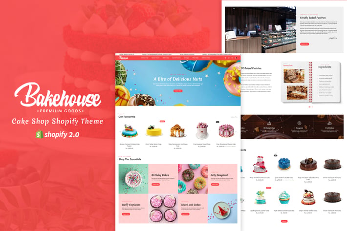 Bakehouse - Bakery, Cake Shop Shopify 2.O Theme 