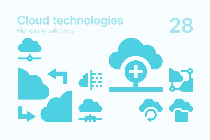 Cloud Technologies Icons