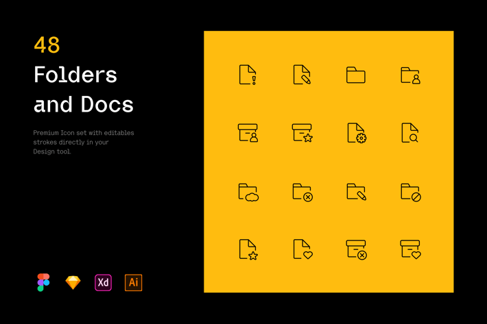 Folders and Docs - Iconuioo