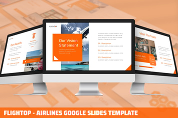 Flightop - Airlines Google Slides Template
