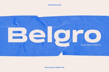 Belgro Display Font